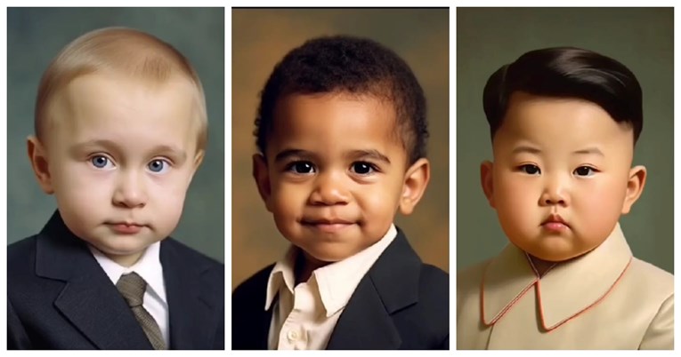 Netko je zamolio AI da napravi fotke svjetskih vođa kao beba, rezultat je urnebesan 