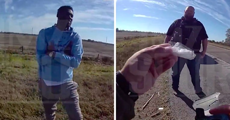 VIDEO Policajac otvorio kutiju za cigarete. Onda je bivšoj NBA zvijezdi stavio lisice