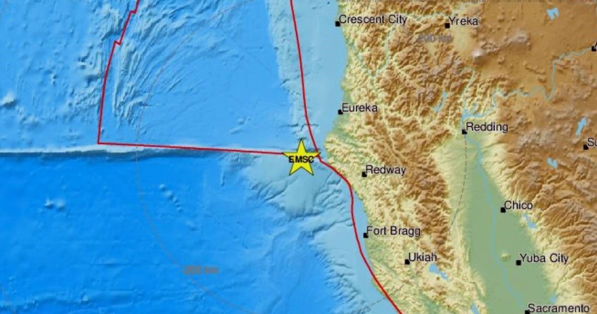 Potres magnitude 6.2 u oceanu kod Kalifornije