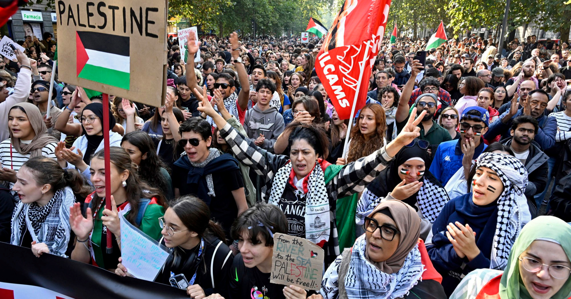 Stotine tisuća Talijana na ulicama zbog flotile za Gazu, pokrenut opći štrajk
