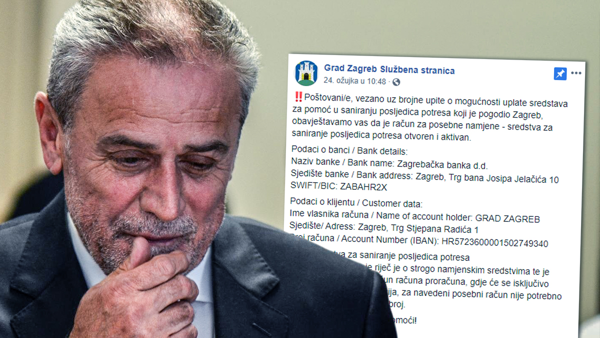 Kako se Bandić usuđuje žicati novac od Zagrepčana zbog potresa?
