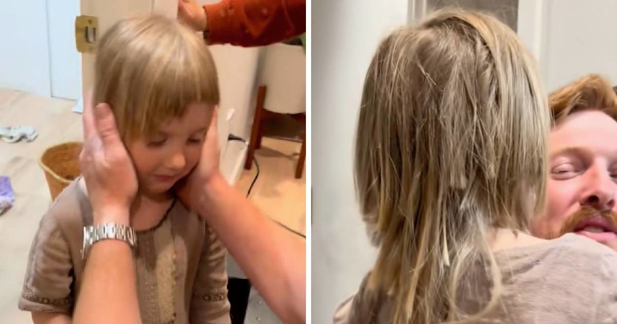 Djevojčica si ošišala kosu usred noći, reakcija njenog tate dirnula je milijune