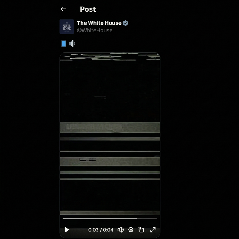 Na profilima Bijele kuće osvanula dva misteriozna videa. Jedan je kasnije obrisan