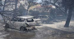 FOTO Veliki požar kod Šibenika potpuno spalio automobile