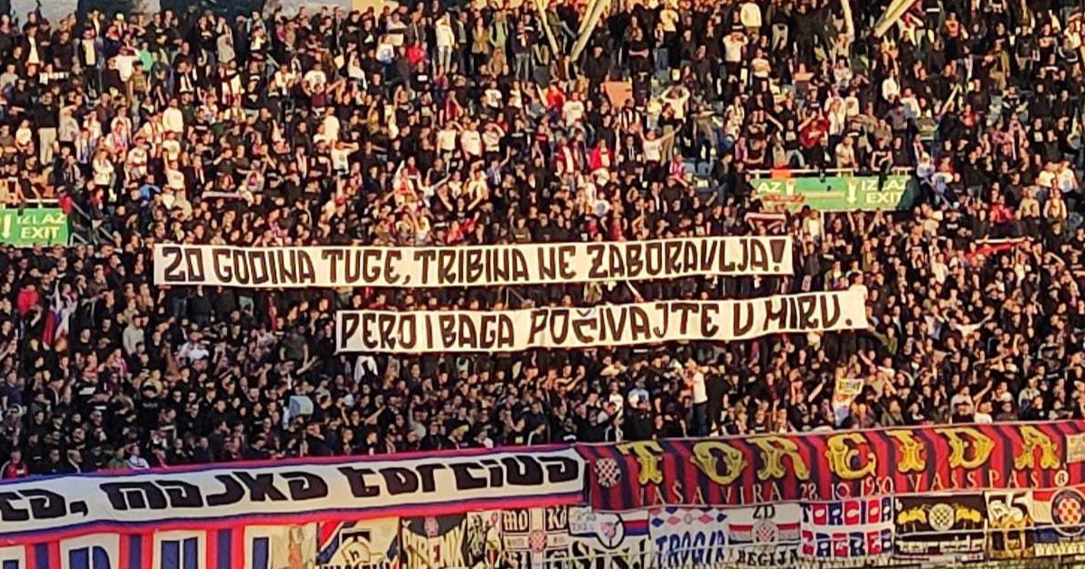 Torcida protiv Vukovara podigla transparente trojici preminulih članova