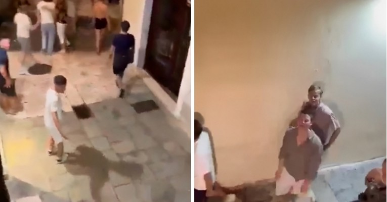 VIDEO U Splitu je netko glasne turiste s prozora polio kantom vode