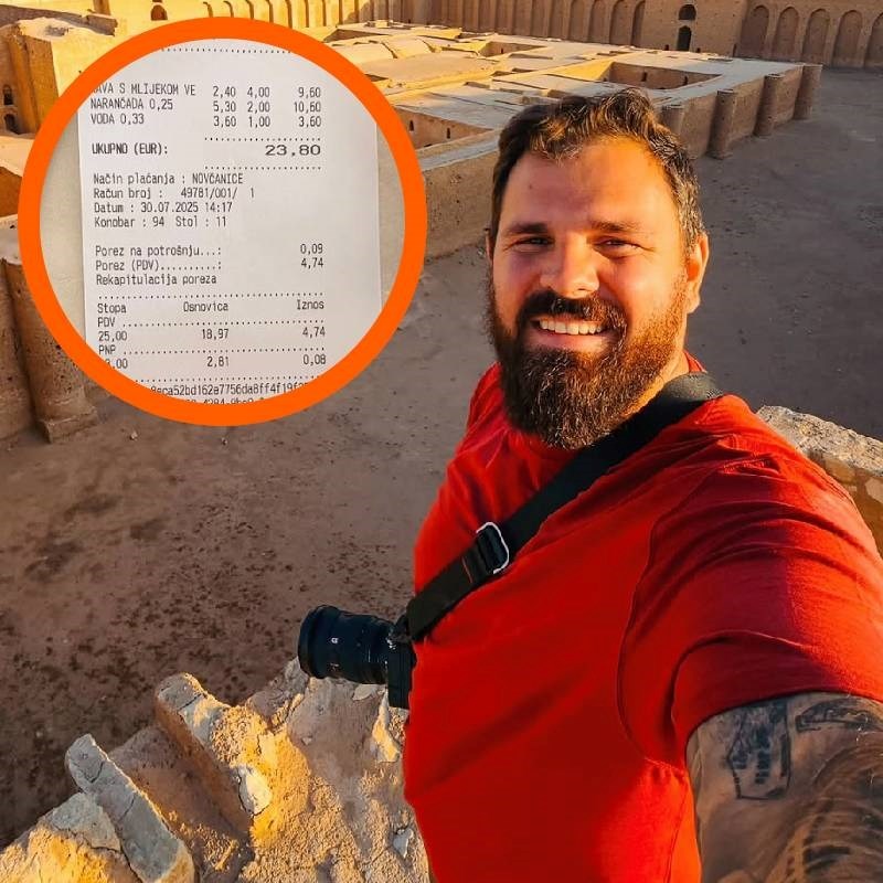 Kristijan Iličić objavio račun iz splitskog kafića pa izazvao brojne komentare