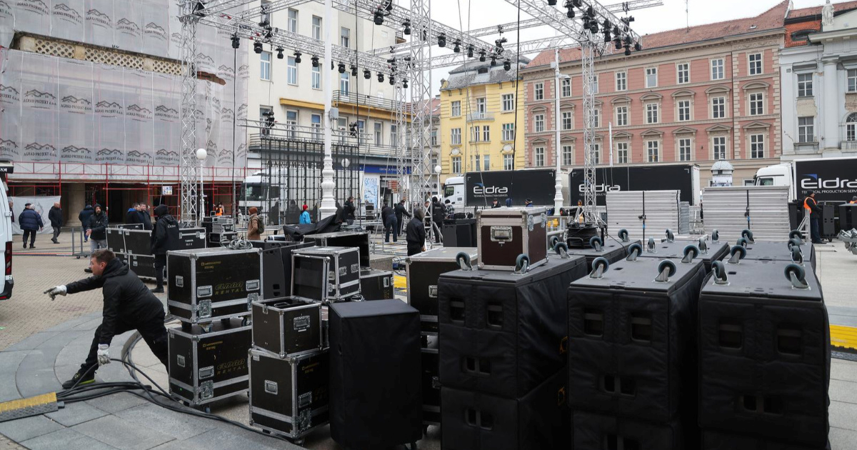 U Zagrebu se postavlja pozornica za doček rukometaša