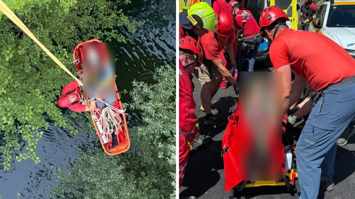 FOTO Čovjek pao s mosta u Istri, preživio pad od 52 metra