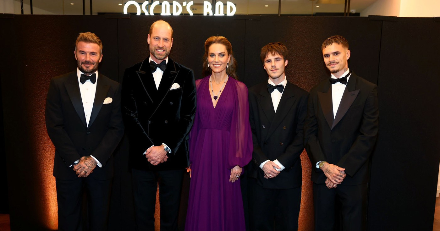 Kate i William na premijeri filma družili se s Davidom Beckhamom i njegovim sinovima