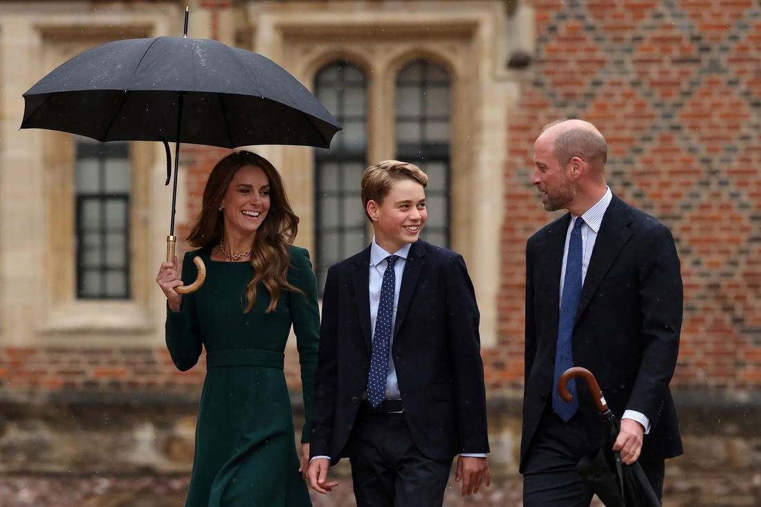 Princ George krenuo u prestižni Eton, ispratili ga ponosni roditelji