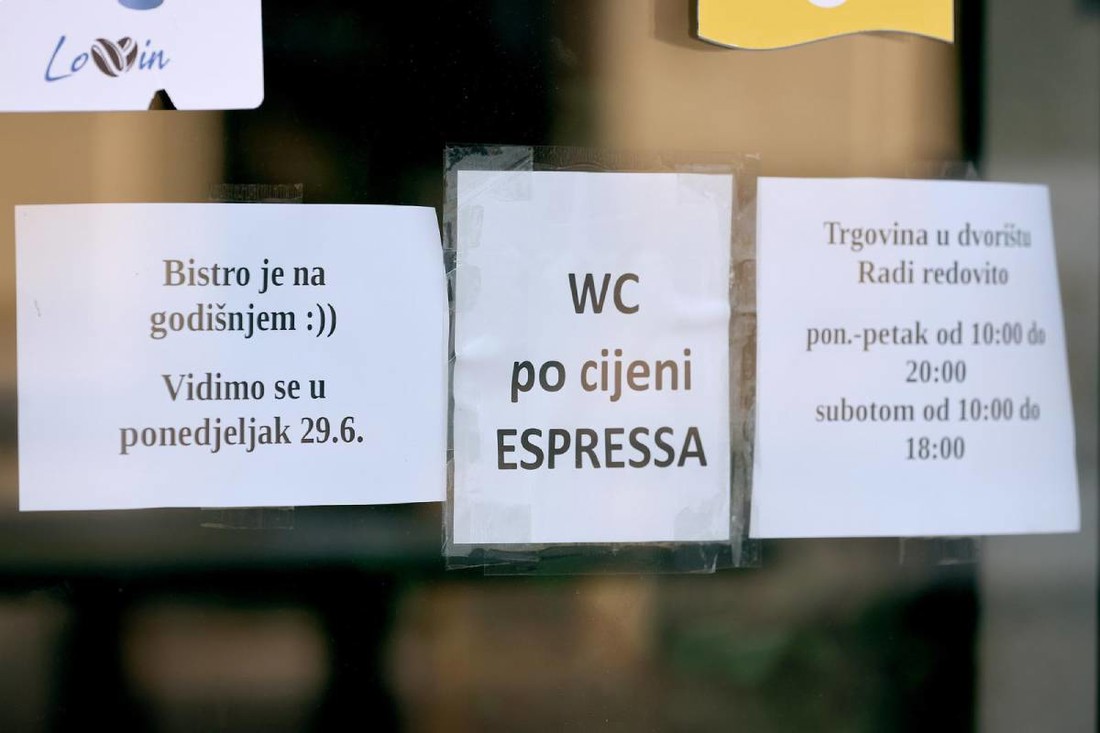 Poruka na vratima zagrebačkog kafića privukla pažnju prolaznika. Što kažete na nju?