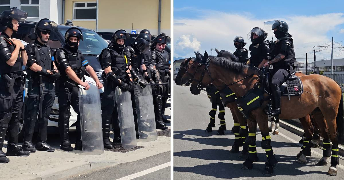 Pogledajte kako je slovačka policija dočekala Torcidu