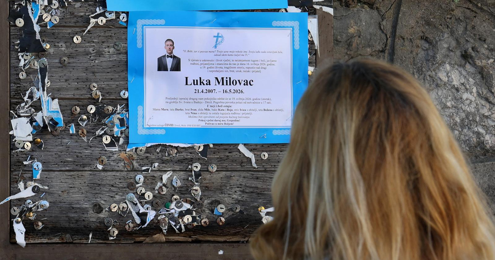 Škola se oprostila od ubijenog Luke. "Zauvijek ćemo te pamtiti po dobroti i vedrini"