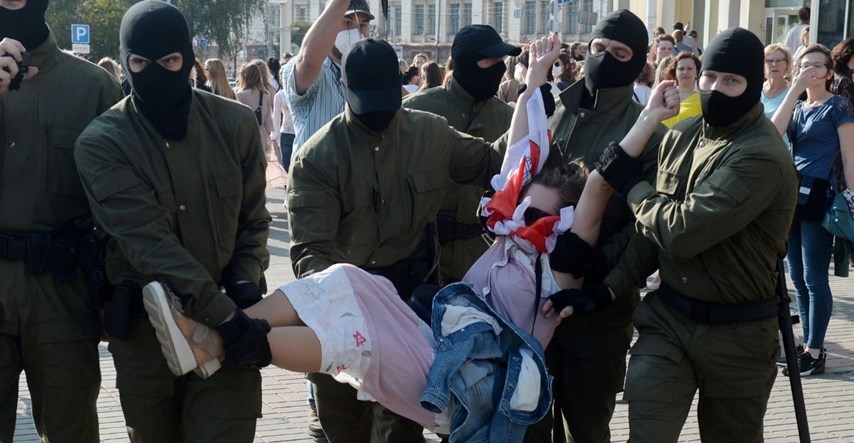 Žene predvode prosvjede protiv Lukašenka, hapse ih maskirani policajci