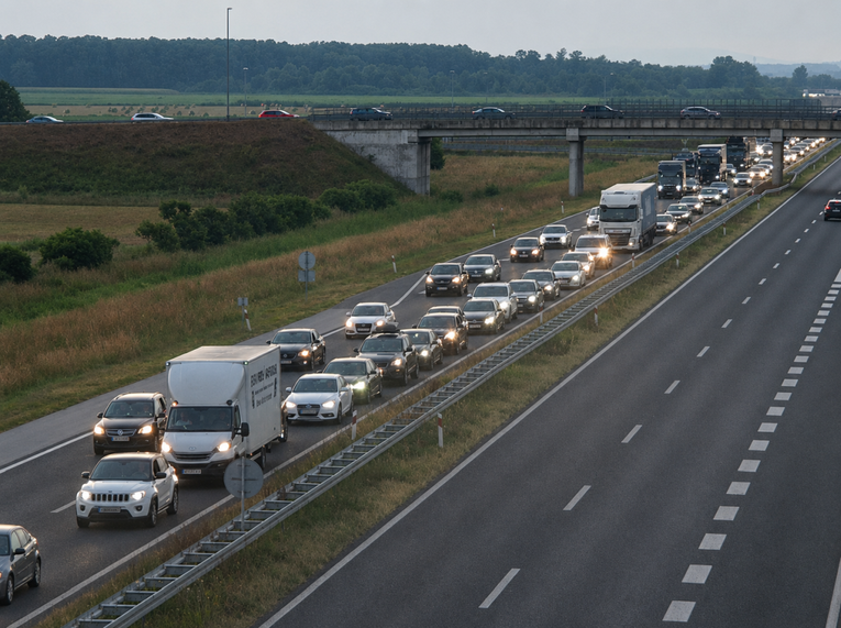 FOTO Na A3 popodne nastala ogromna kolona, sad je situacija bolja