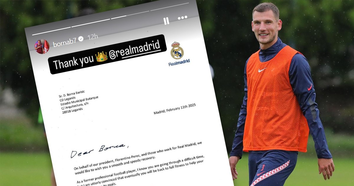 Real Madrid poslao pismo ozlijeđenom Borni Barišiću