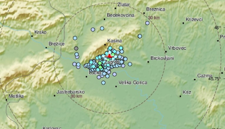 Novi potres u Zagrebu, bio je magnitude 3,1