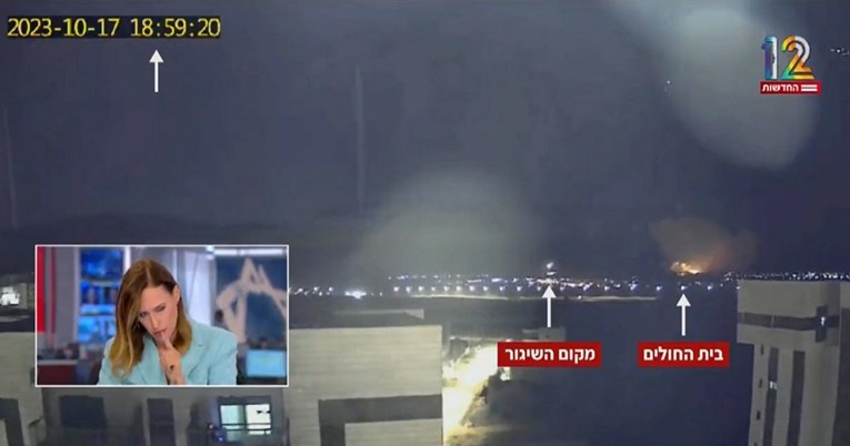 VIDEO Izraelska TV objavila novi video: "Snimili smo raketu i bolnicu, ovo je dokaz"