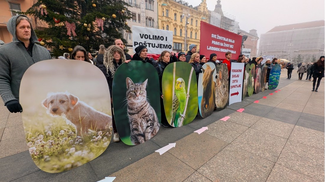 Održan performans u Zagrebu povodom Međunarodnog dana prava životinja