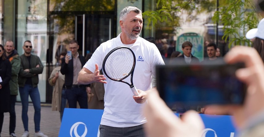 VIDEO Ivanišević usred Zagreba igrao tenis tavom