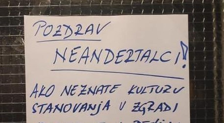 Poruka susjedima u Splitu postala hit na Fejsu: "Pozdrav neandertalci..."