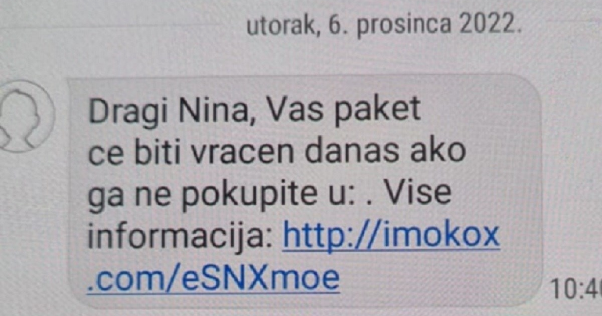 Hrvatska Pošta Upozorila Na Novu Prevaru: Ne Odgovarajte Na Ove Poruke ...