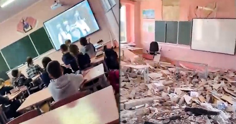 Ukrajina objavila snimku: "Ovo je škola prije i poslije ruskog napada"