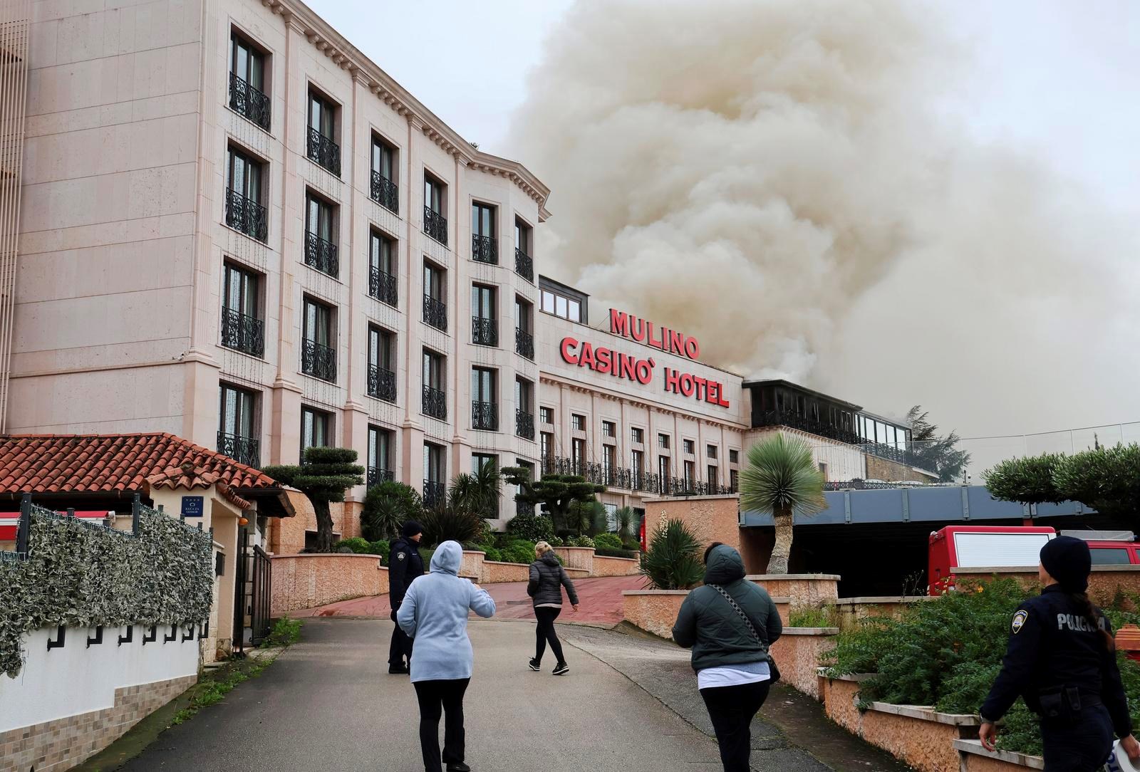 Zapalio se hotel u Istri