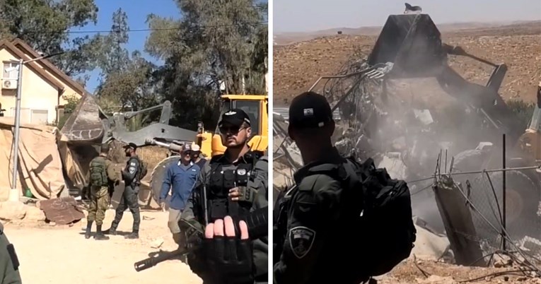 VIDEO Izraelci buldožerima ušli u selo i palestinskim pastirima porušili kuće