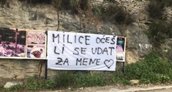 Nesvakidašnja prosidba na Badnjak: U Strožancu osvanuli transparenti za Milicu