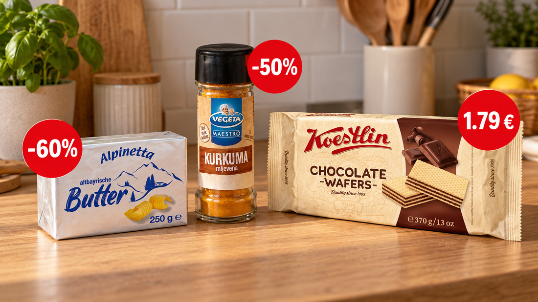 Uštedite stotine eura mjesečno: Maslac na -60%, Vegeta mljevena kurkuma na -50%