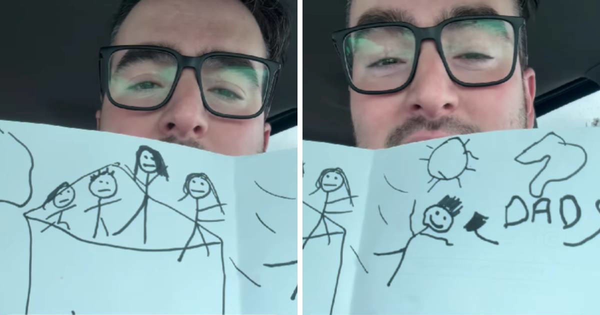 Crtež petogodišnjakinje zabrinuo učiteljicu, otac ga podijelio na internetu