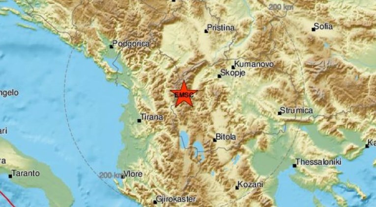 Potres magnitude 4.7 u Makedoniji