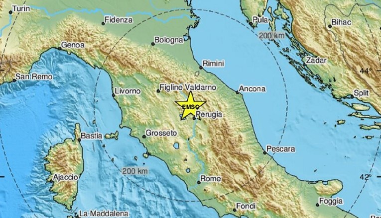 Potres jačine 4.4 u Italiji, osjetio se i u Hrvatskoj