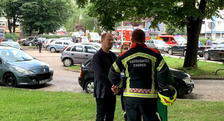 VIDEO Iz gorućeg nebodera u Zagrebu spašeno sedmero ljudi i nekoliko životinja