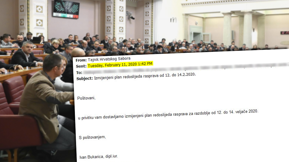 Sabor odmah nakon pada GUP-a skinuo glasanje u petak