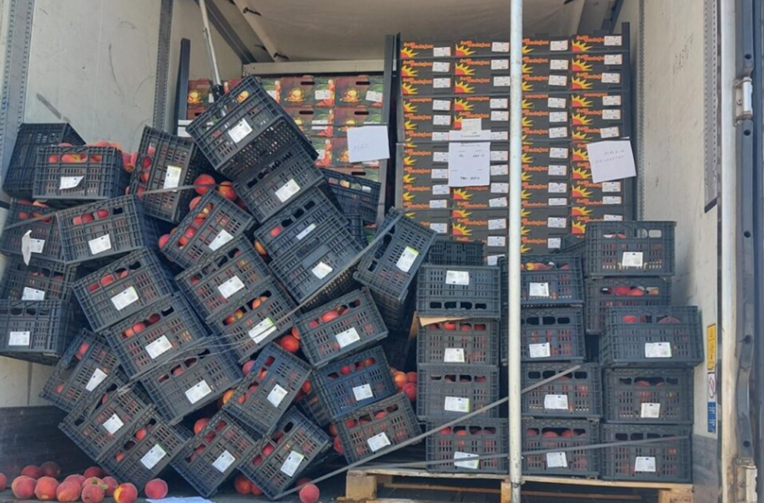 FOTO Akcija Uskoka: Hrpu kokaina skrivali pod nektarinama i vozili ga po EU