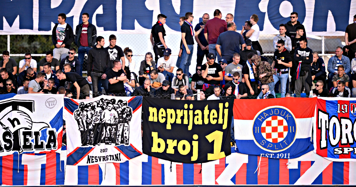 VIDEO Torcida šalovima prosvjedovala protiv novog prijedloga zakona o navijačima