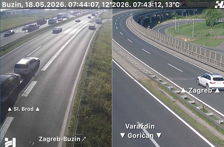Nesreća na zagrebačkoj obilaznici, požar na vozilu na A4
