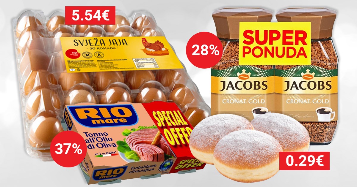 Index šoping-lista: XXL pakiranja hrane i kave su na dobrom popustu
