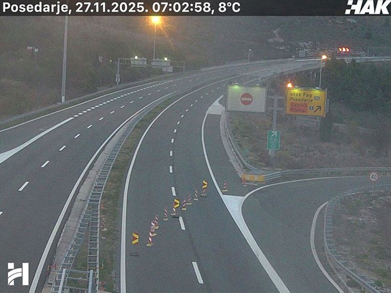 Zbog olujne bure A1 između Svetog Roka i Posedarja zatvorena za sav promet