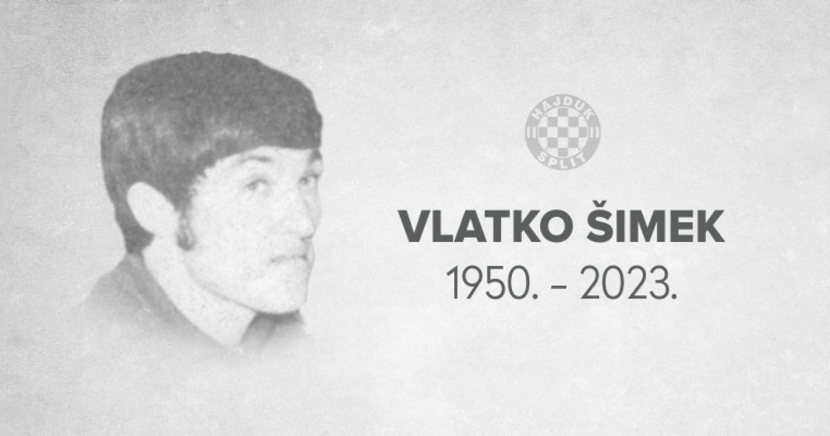 Umro je Vlatko Šimek, bivši Hajdukov igrač