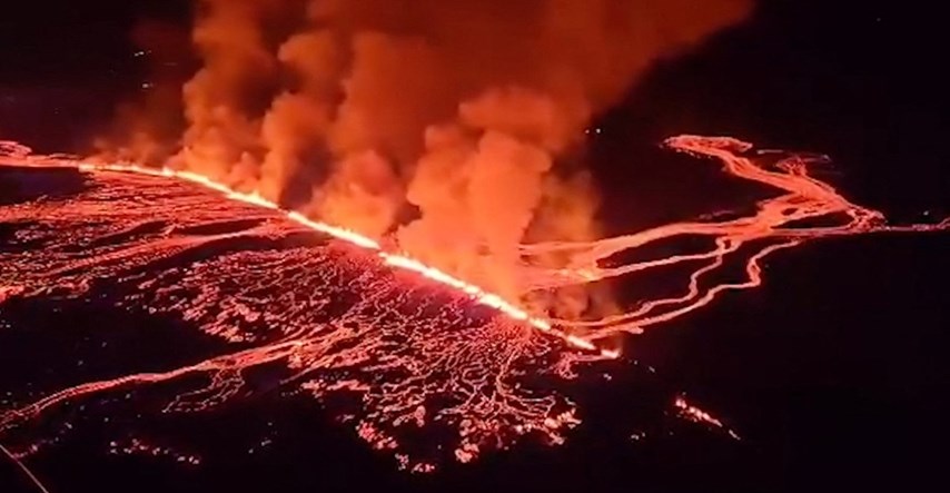 Erupcija vulkana na Islandu. Lava opet tekla prema Grindaviku, ojačane barijere