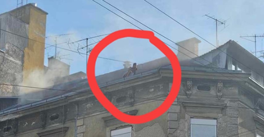 Požar u stanu u centru Zagreba.  Ozlijeđeni strani radnici, jedan pobjegao na krov