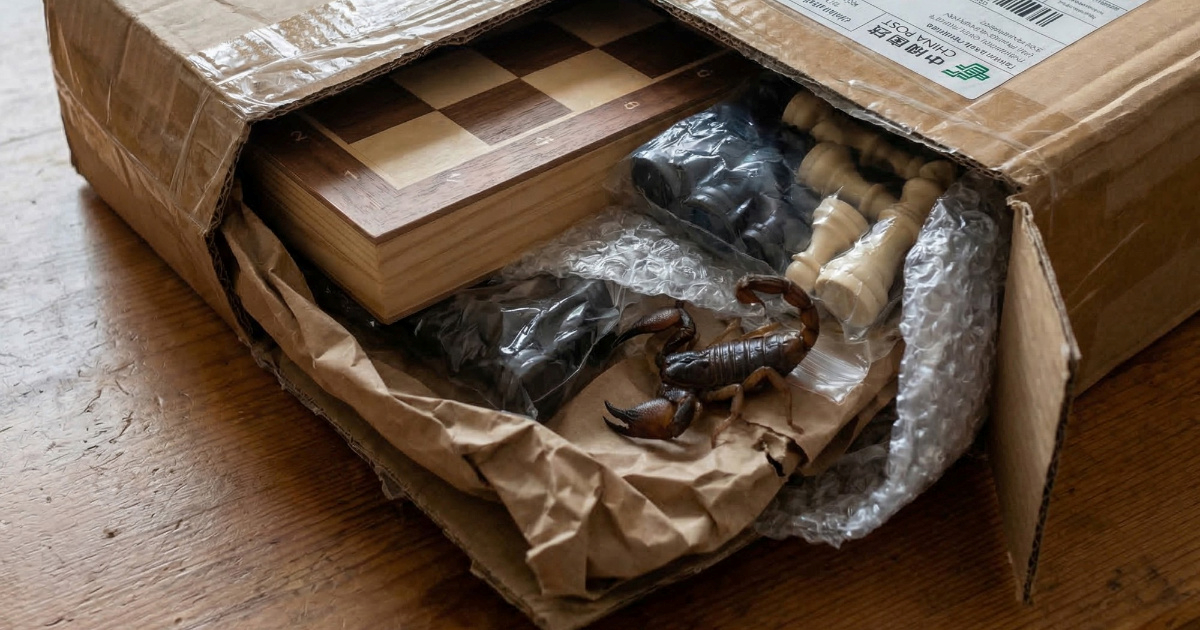 Naručio šahovsku ploču s Temua. Šokiralo ga je što je uz figurice dobio u paketu