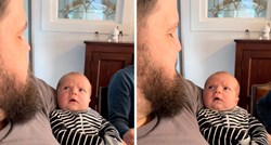 2 mil. pregleda: Dječak prvi put u životu vidio bradu, imao je jako smiješnu reakciju