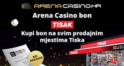 Potraži Arena Casino bon na svim kioscima Tiska!