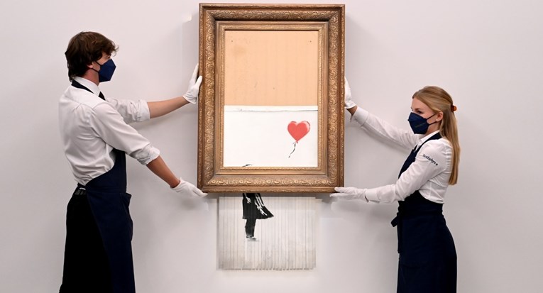 Prodan izrezani Banksy, postignuta je nevjerojatna cijena