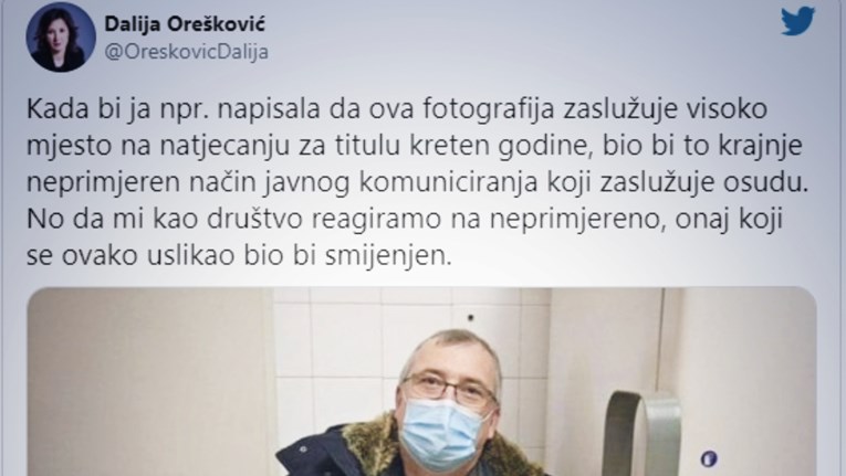 Dalija Orešković o Capaku: Onaj koji se ovako uslikao trebao bi biti smijenjen